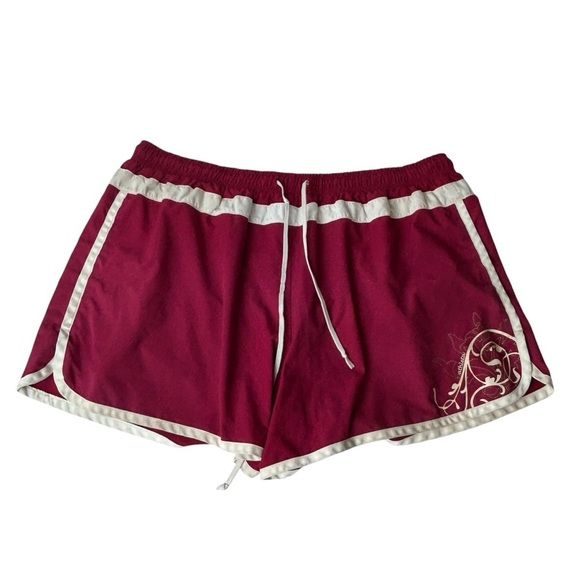 Athleta Women’s Pink and White Shorts Size Large Vintage Style Comfy Vintage - Picture 2 of 12